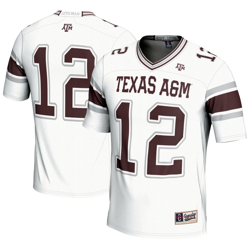 Texas A&m Aggies Lightweight Gameday Greats White Football Jersey product image