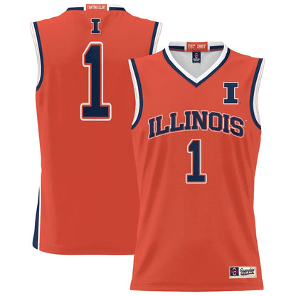 Illinois Fighting Illini Lightweight Gameday Greats Orange Basketball Jersey product image