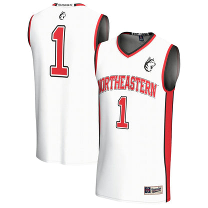 Northeastern Huskies Lightweight Gameday Greats White Basketball Jersey product image