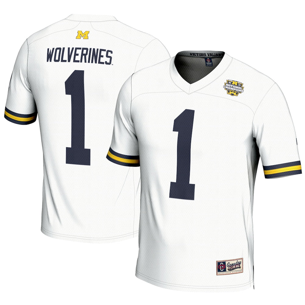 Michigan Wolverines 2023 Lightweight Gameday Greats White Football Jersey product image