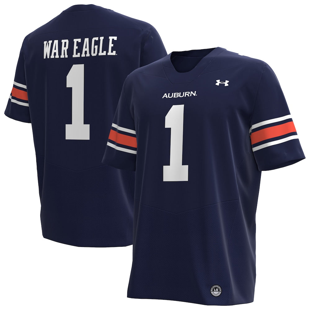 Auburn Tigers #1 Replica Navy Football Jersey product image