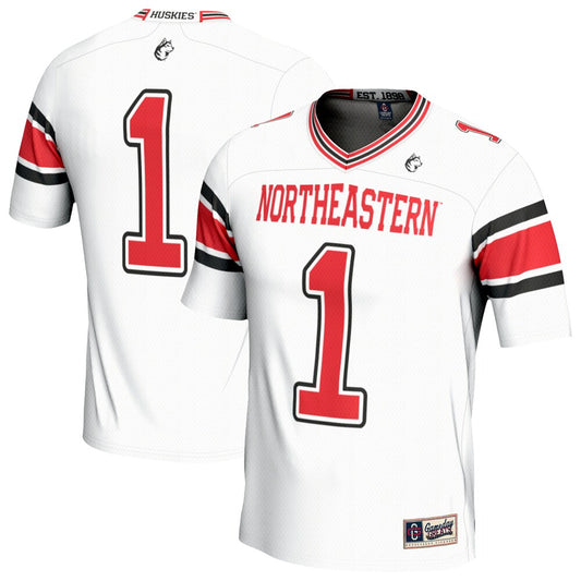 Northeastern Huskies Lightweight Gameday Greats White Football Jersey product image