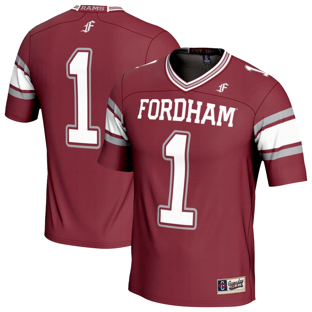 Fordham Rams Lightweight Gameday Greats Maroon Football Jersey product image