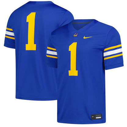 Cal Bears #1 Replica Game Untouchable Royal Football Jersey product image