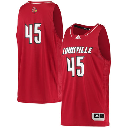 Louisville Cardinals #45 Swingman Red Basketball Jersey product image