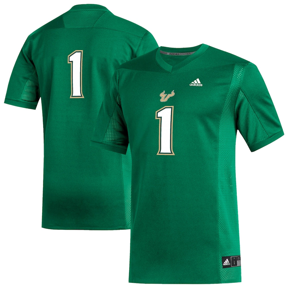 South Florida Bulls #1 Replica Green Football Jersey product image