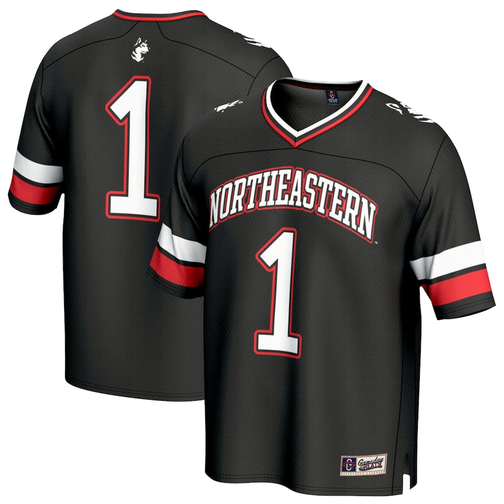 Northeastern Huskies Lightweight Gameday Greats Black Football Jersey product image