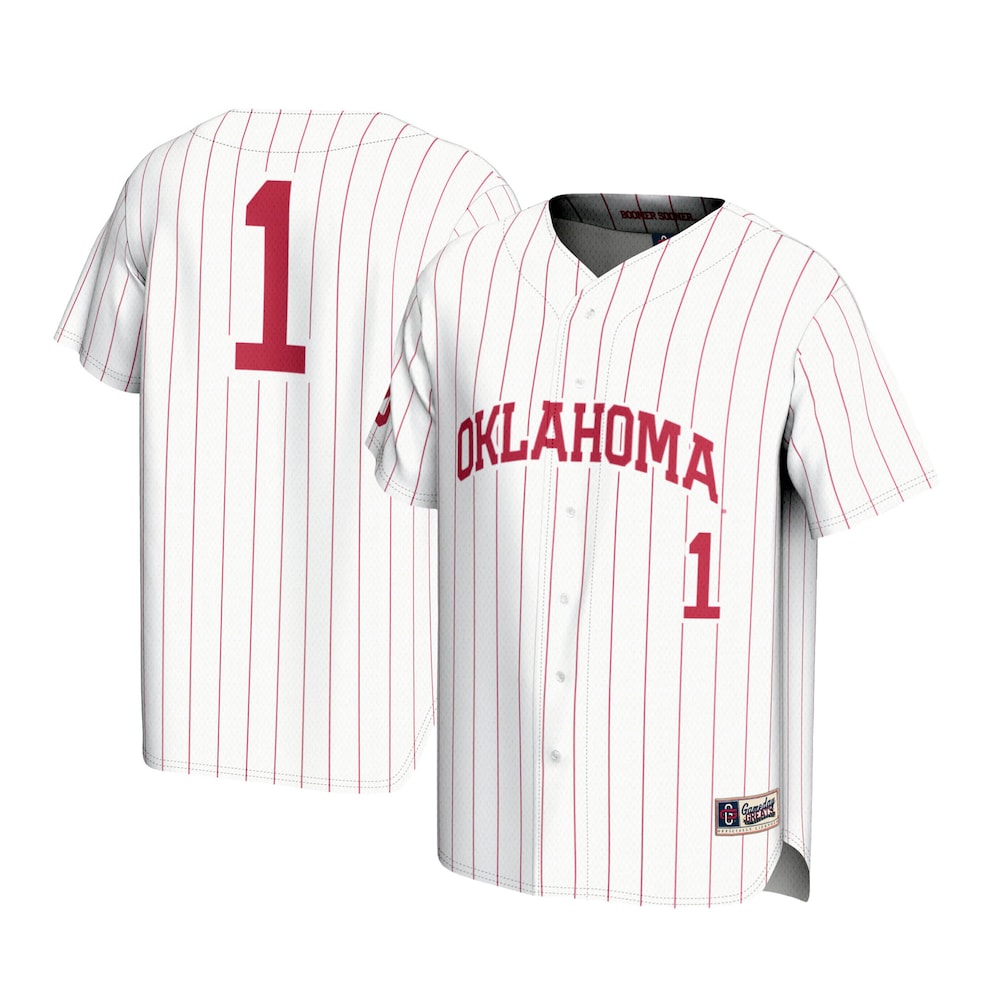 Oklahoma Sooners Lightweight Gameday Greats White Baseball Jersey product image