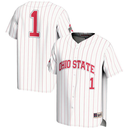 Ohio State Buckeyes Lightweight Gameday Greats White Baseball Jersey product image