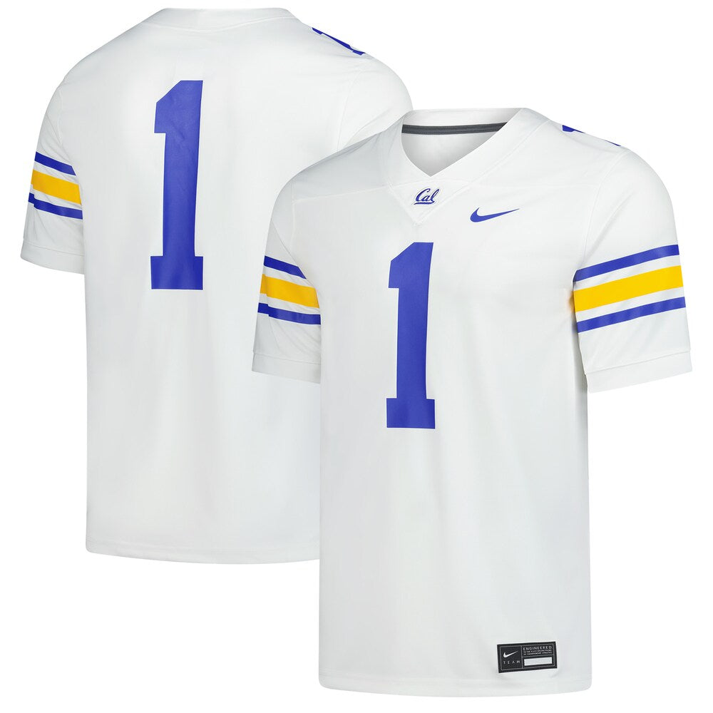 Cal Bears #1 Replica Game Untouchable White Football Jersey product image