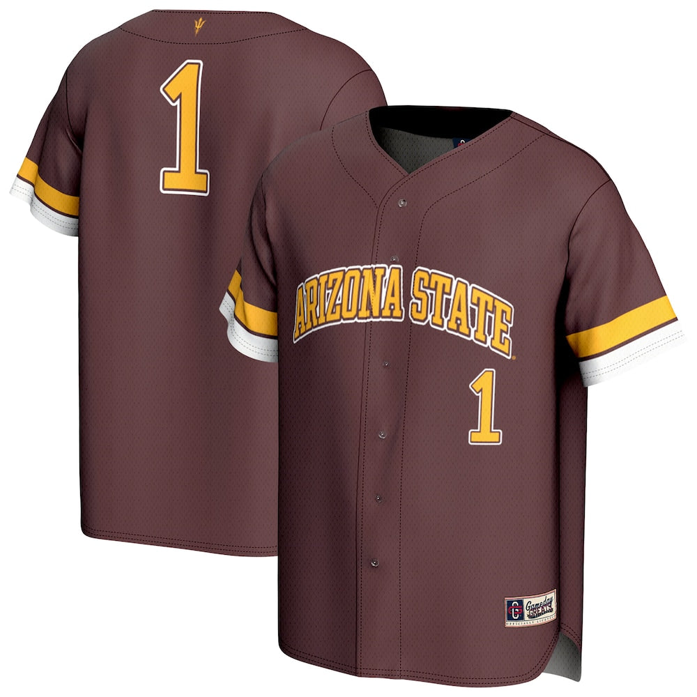 Arizona State Sun Devils Lightweight Gameday Greats Maroon Baseball Jersey product image