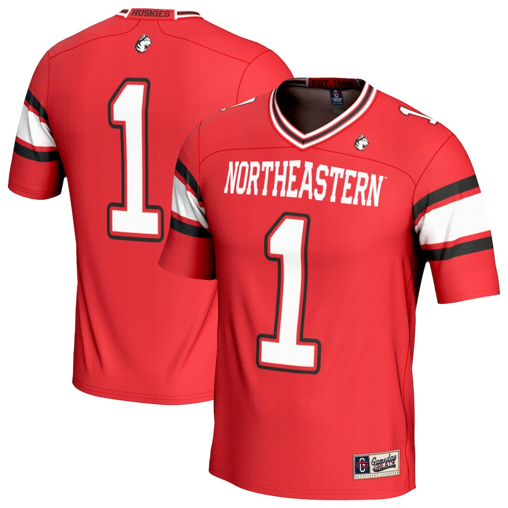 Northeastern Huskies Lightweight Gameday Greats Red Football Jersey product image