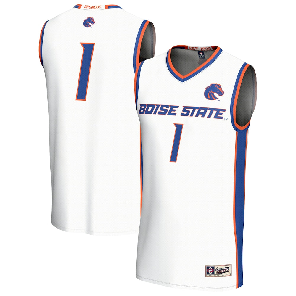 Boise State Broncos Gameday Greats White Basketball Jersey product image