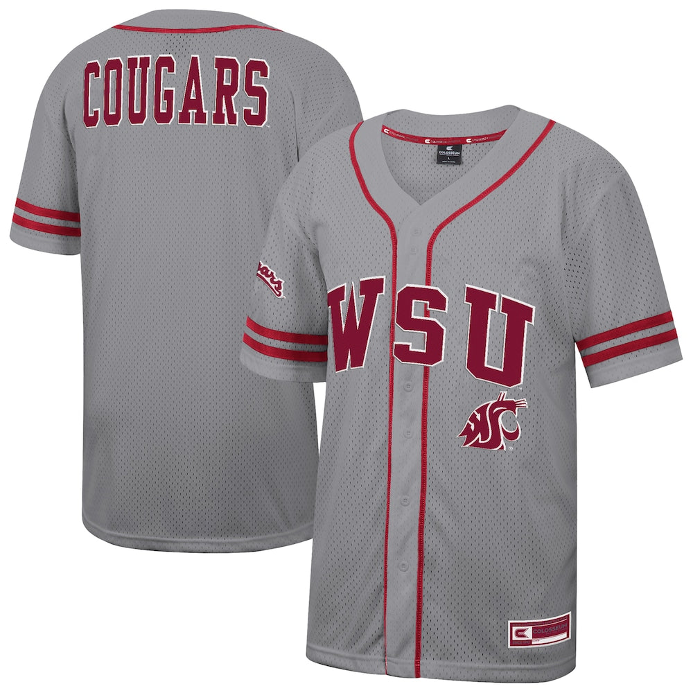 Washington State Cougars Gray Baseball Jersey product image