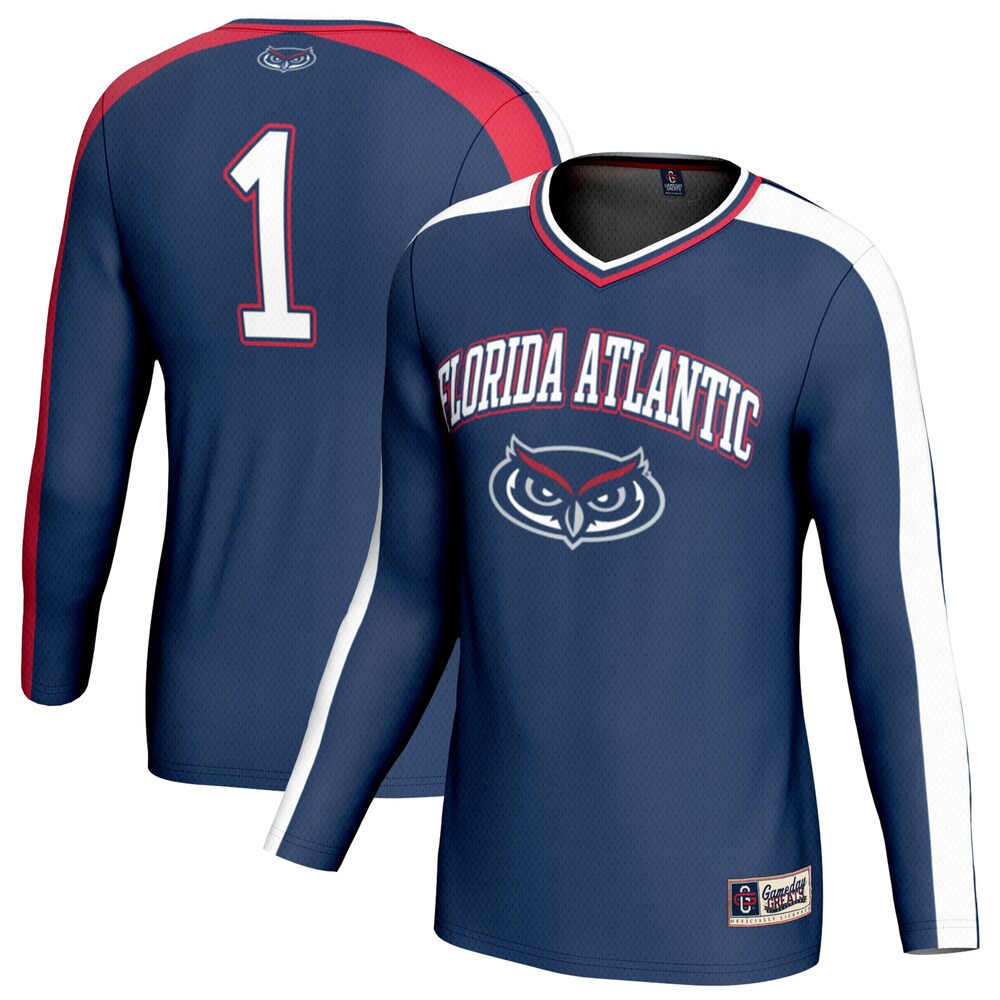 Florida Atlantic Owls Lightweight Gameday Greats Navy Football Jersey product image