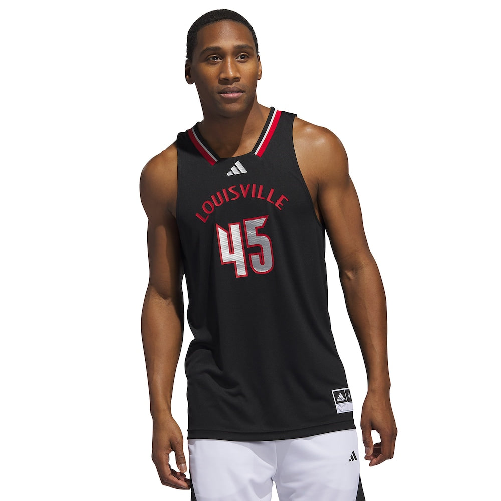 Louisville Cardinals #45 Swingman Black Football Jersey product image
