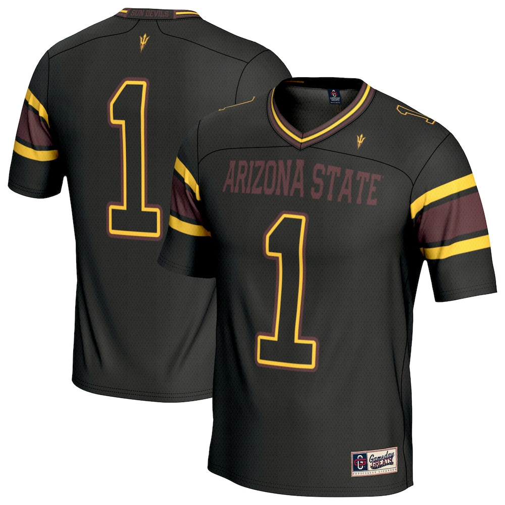 Arizona State Sun Devils Lightweight Gameday Greats Black Football Jersey product image