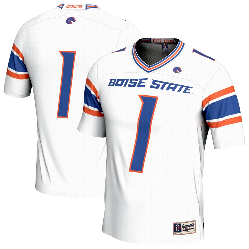 Boise State Broncos Lightweight Gameday Greats White Football Jersey product image