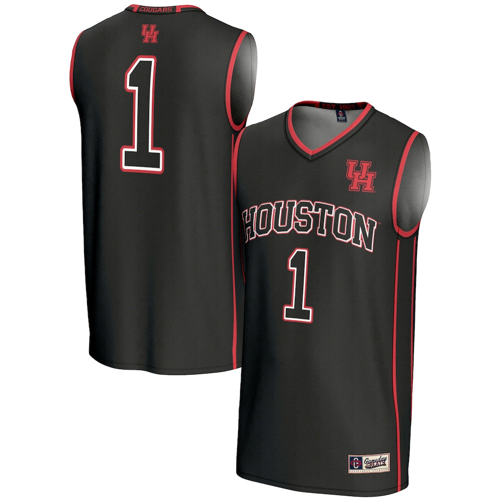 Houston Cougars Lightweight Gameday Greats Black Basketball Jersey product image