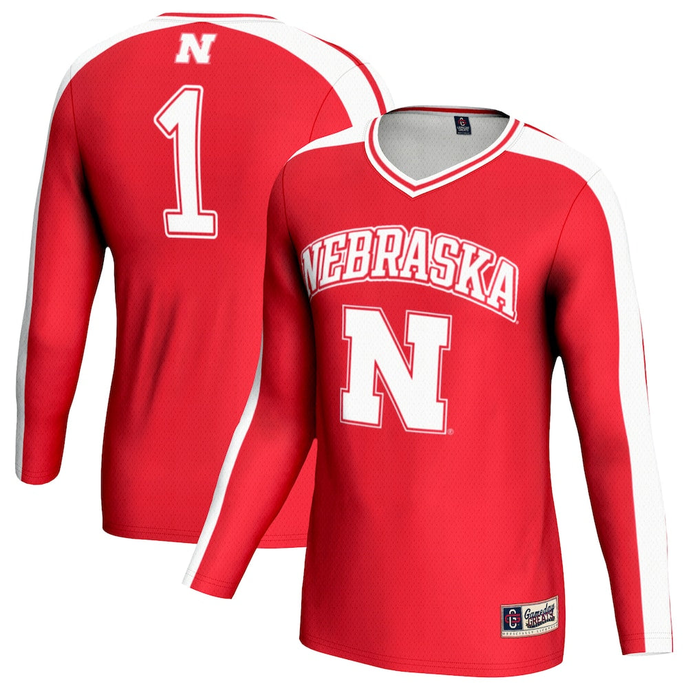 Nebraska Huskers Lightweight Gameday Greats Scarlet Football Jersey product image