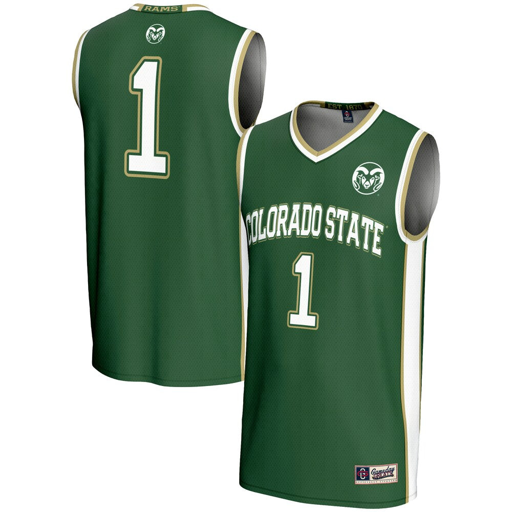 Colorado State Rams Lightweight Gameday Greats Green Basketball Jersey product image