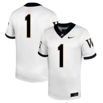 Wake Forest Demon Deacons #1 Untouchable White Football Jersey product image