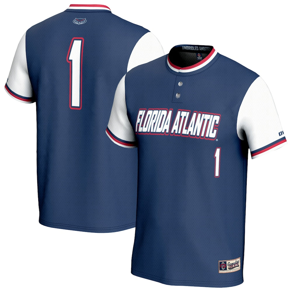 Florida Atlantic Owls Lightweight Gameday Greats Navy Football Jersey product image