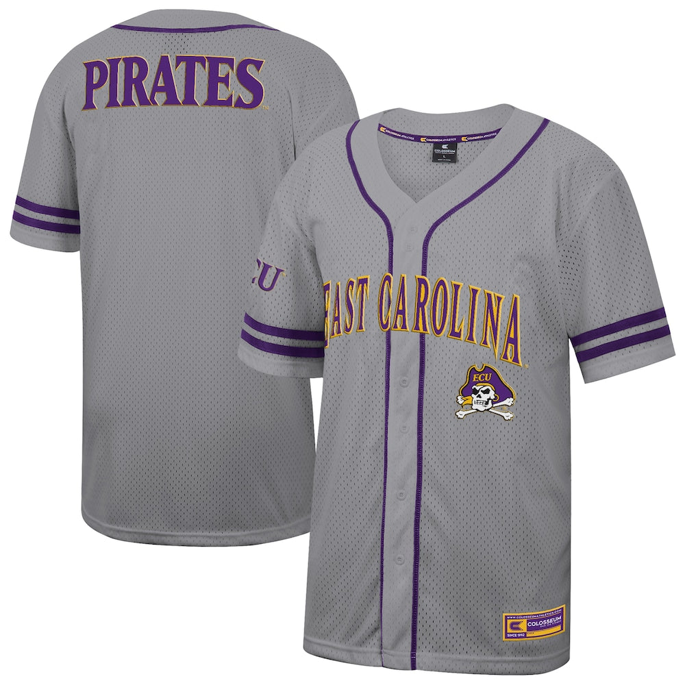 Ecu Pirates Gray Baseball Jersey product image