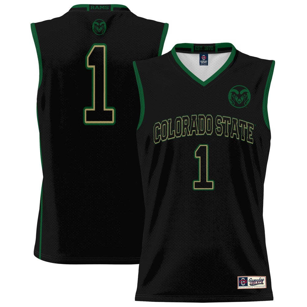 Colorado State Rams 1951 Lightweight Gameday Greats Black Basketball Jersey product image