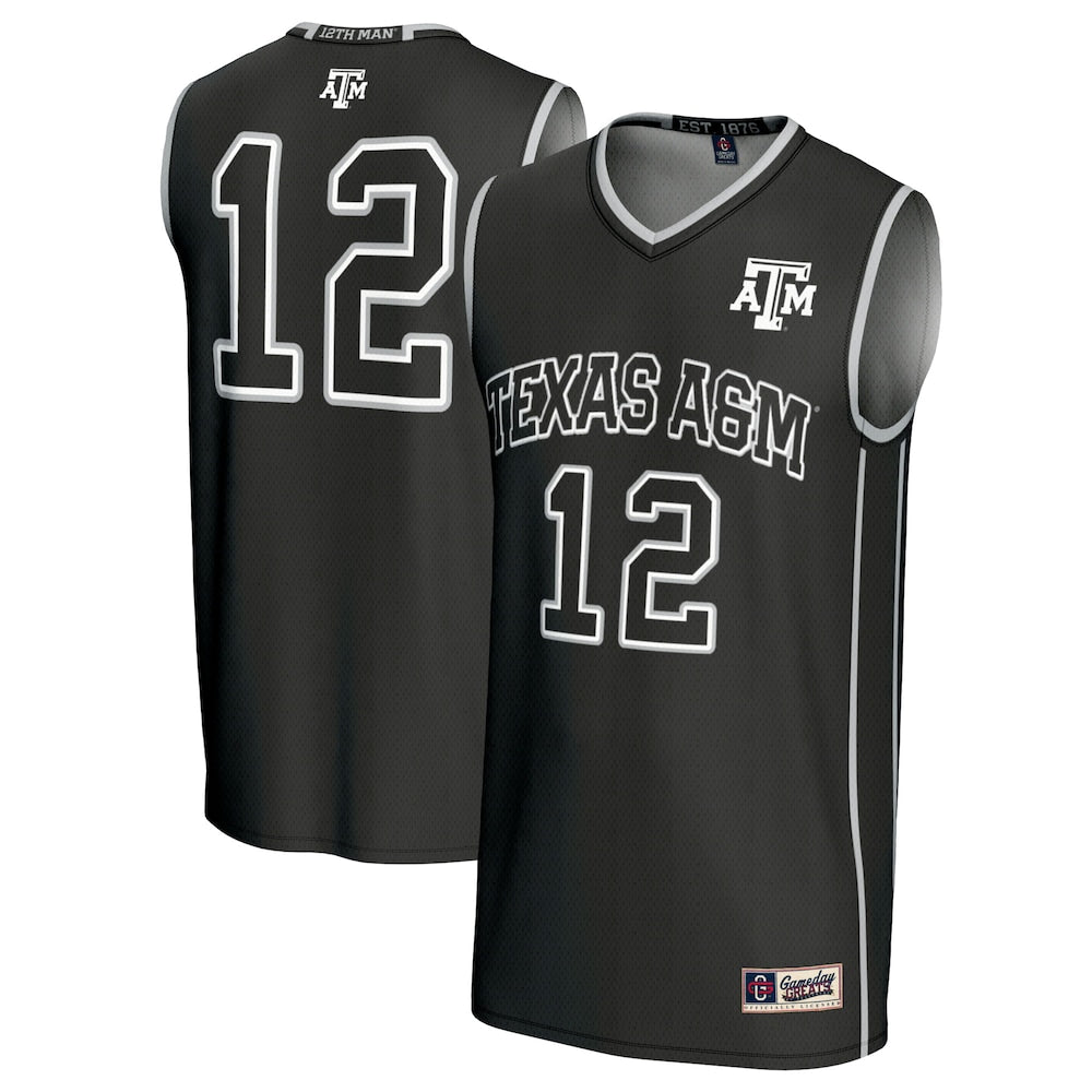 Texas A&m Aggies 1976 Lightweight Gameday Greats Black Basketball Jersey product image