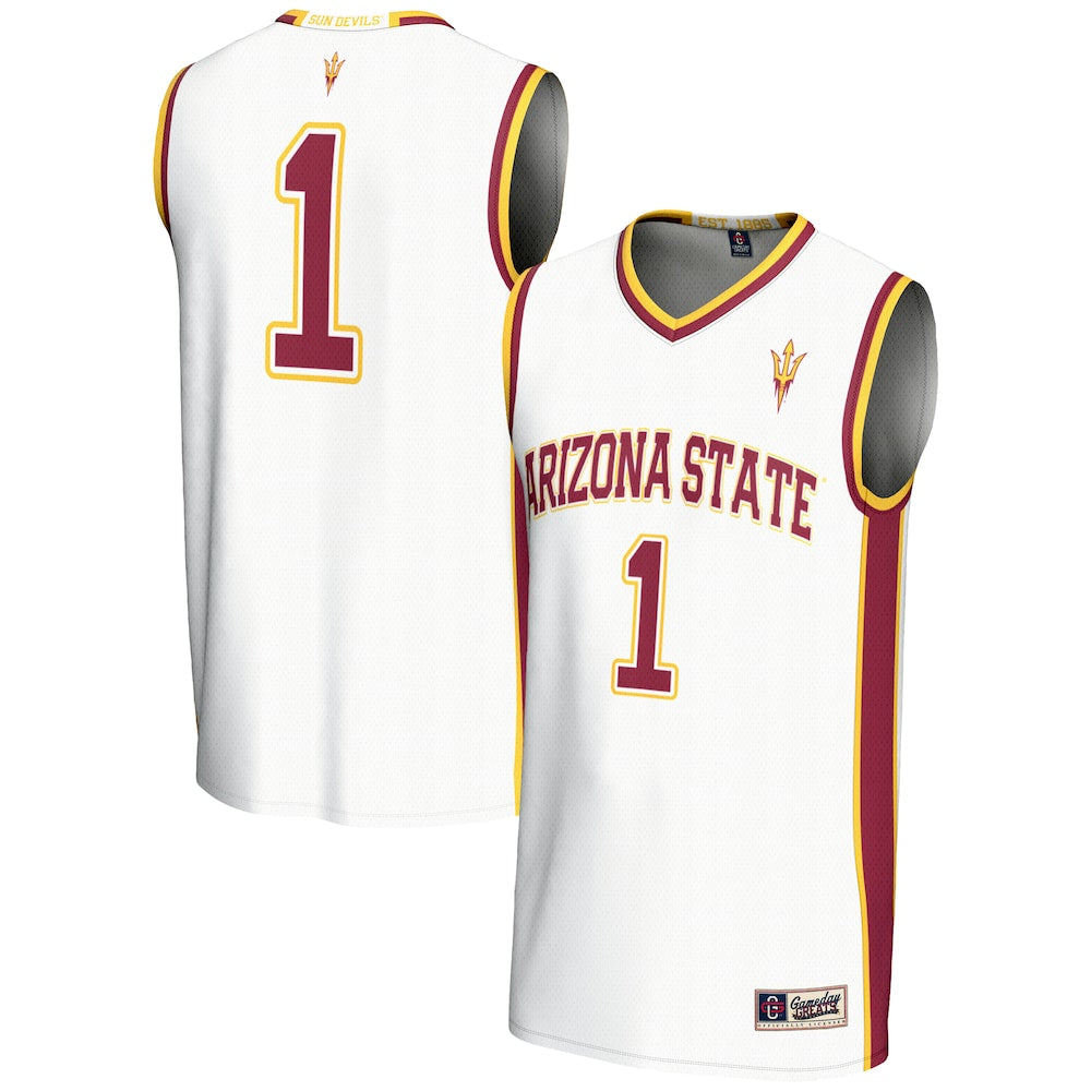 Arizona State Sun Devils 1944 Lightweight Gameday Greats White Basketball Jersey product image