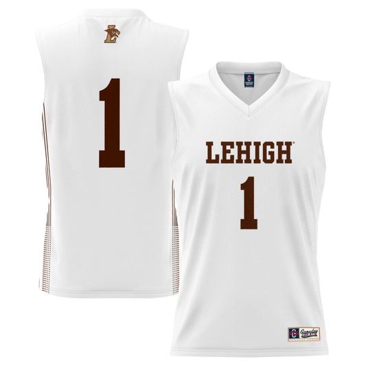 Lehigh Mountain Hawks 1917 Lightweight Gameday Greats White Basketball Jersey product image
