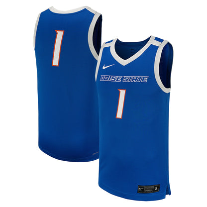 Boise State Broncos #1 1994 Replica Royal Basketball Jersey product image