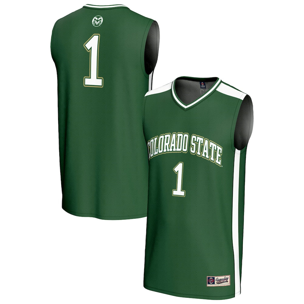 Colorado State Rams 1993 Lightweight Gameday Greats Green Basketball Jersey product image