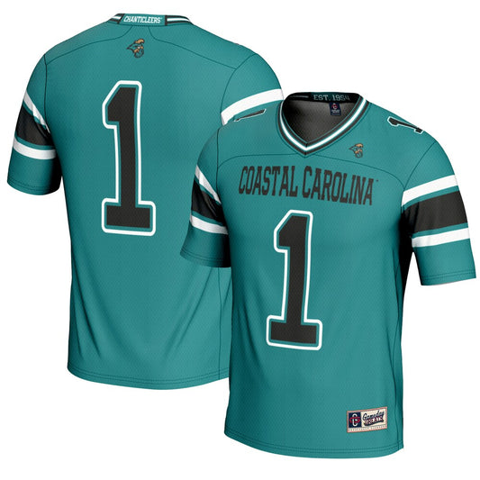 Coastal Carolina Chanticleers 1989 Gameday Greats Teal Football Jersey product image