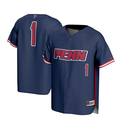 Pennsylvania Quakers 1910 Lightweight Gameday Greats Navy Baseball Jersey product image