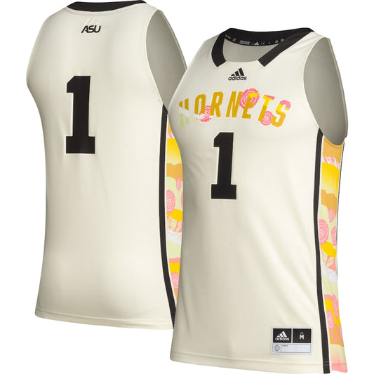 Alabama State Hornets #1 1977 Black Basketball Jersey product image