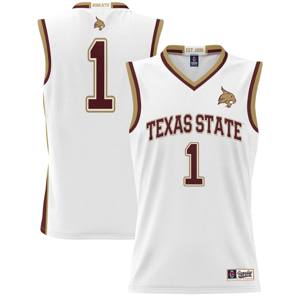 Texas State Bobcats 1919 Lightweight Gameday Greats White Basketball Jersey product image