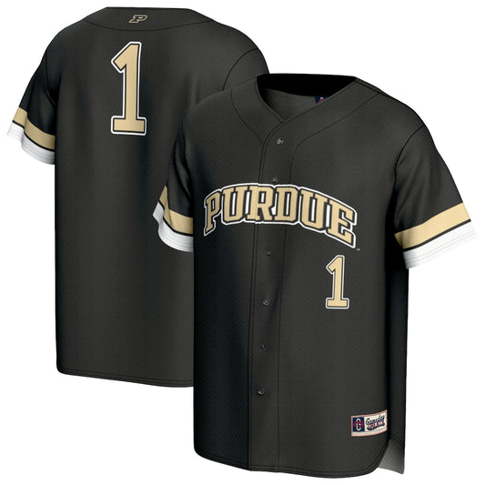 Purdue Boilermakers 1941 Lightweight Gameday Greats Black Baseball Jersey product image