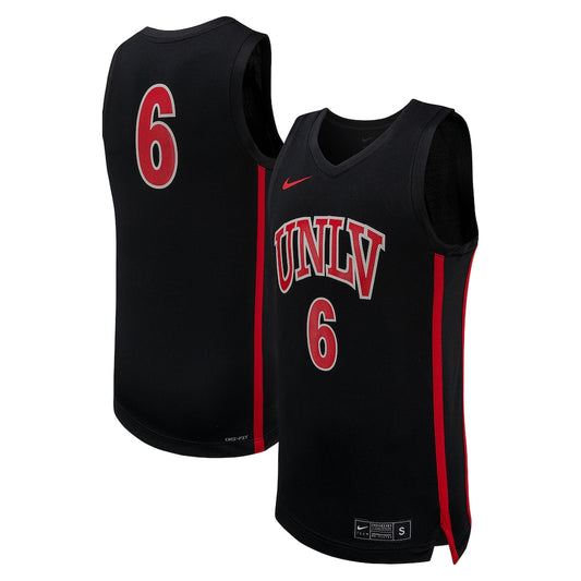 Unlv Rebels #6 1913 Replica Black Basketball Jersey product image