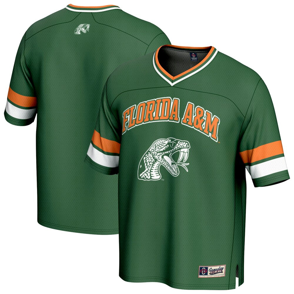 Florida A&m Rattlers Gameday Greats Green Football Jersey product image