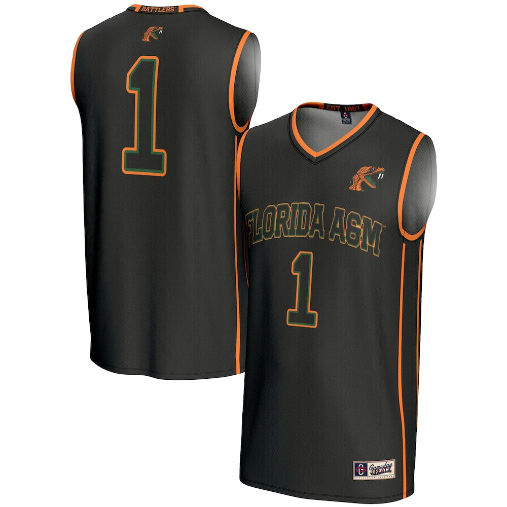 Florida A&m Rattlers Lightweight Gameday Greats Black Basketball Jersey product image