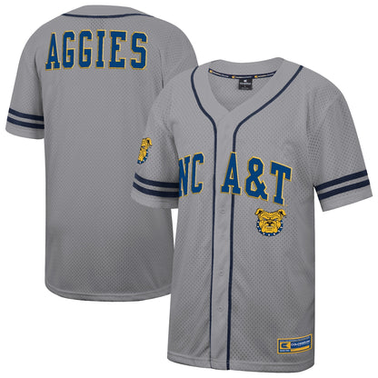 North Carolina A&t Aggies Gray Baseball Jersey product image