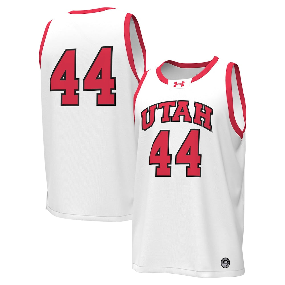 Utah Utes #44 Replica White Basketball Jersey product image
