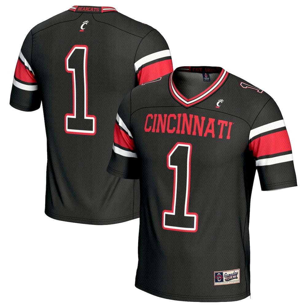 Cincinnati Bearcats Lightweight Gameday Greats Black Football Jersey product image