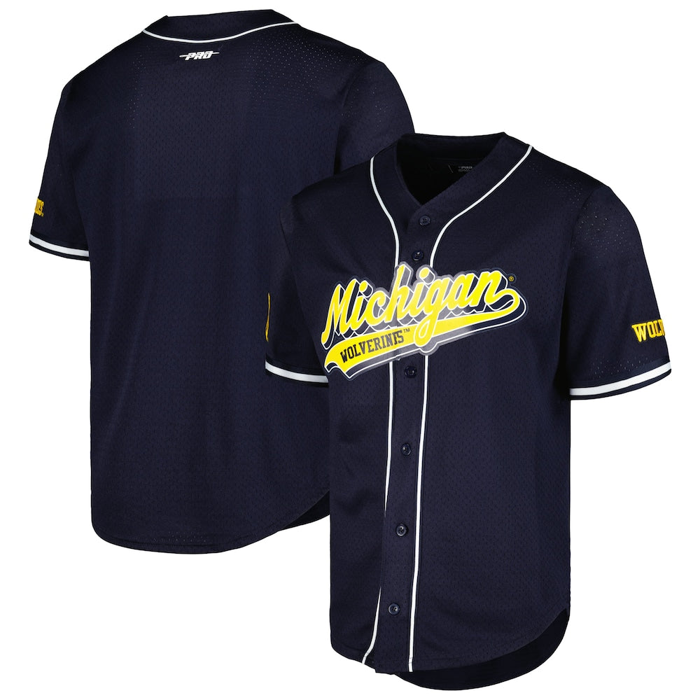 Michigan Wolverines Replica Navy Baseball Jersey product image