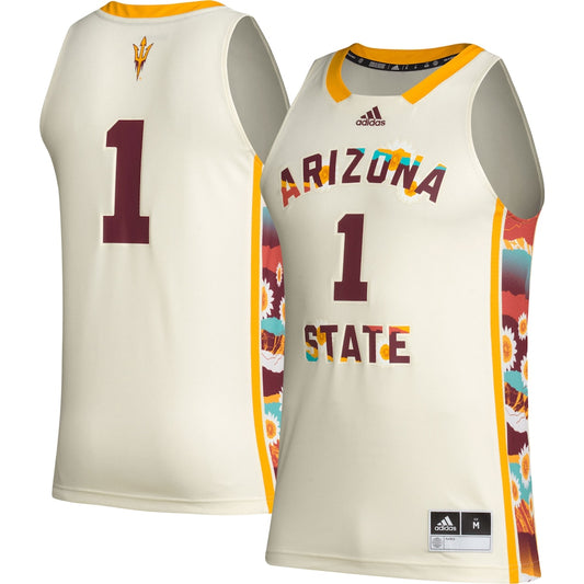 Arizona State Sun Devils #1 Black Basketball Jersey product image