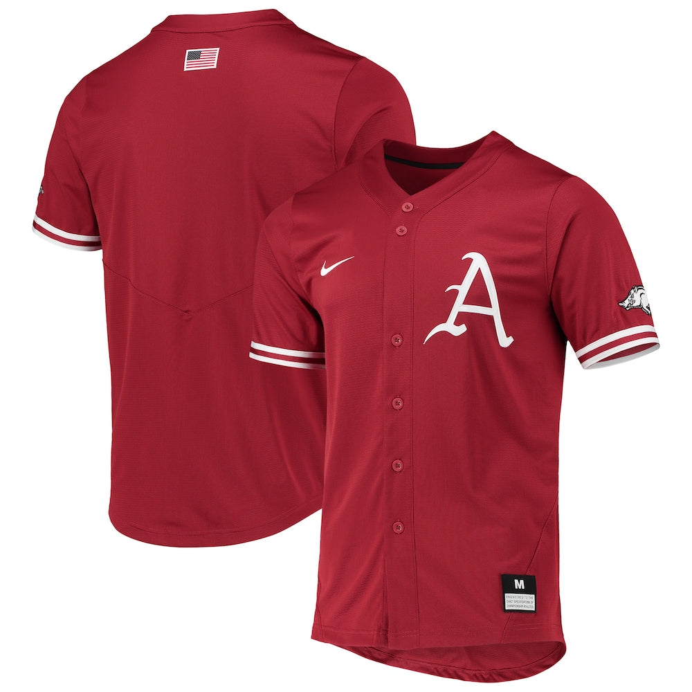 Arkansas Razorbacks Replica Cardinal Baseball Jersey product image