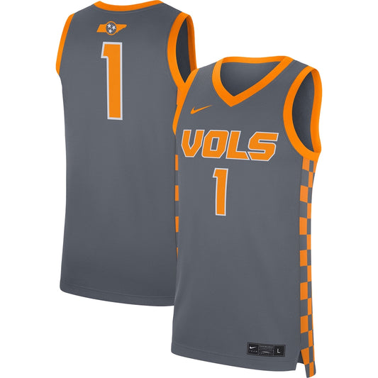 Tennessee Volunteers #1 Replica Gray Football Jersey product image