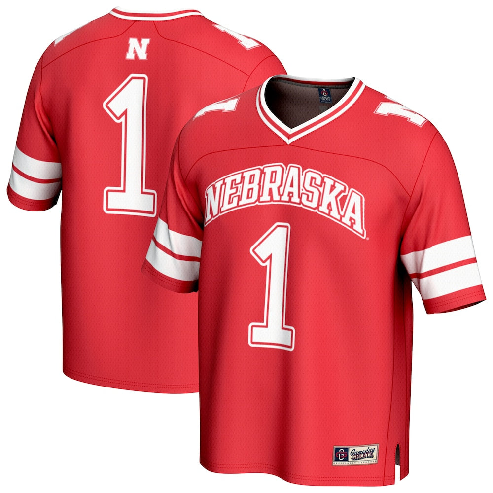 Nebraska Huskers Lightweight Gameday Greats Scarlet Football Jersey product image